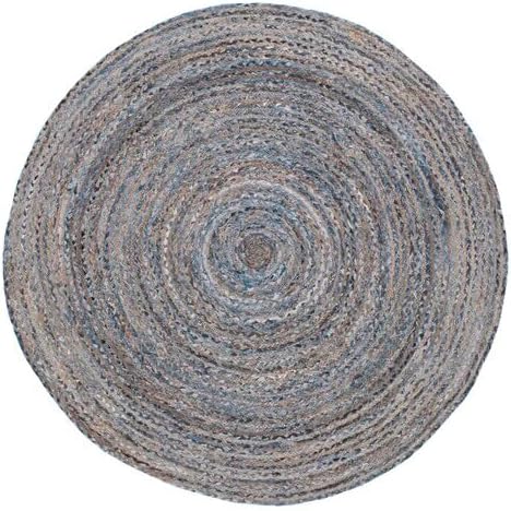 SAFAVIEH Area Rug 5x8 - Cape Cod Collection - Beige & Multi, Handmade Jute & Cotton, Woven Braided Design (CAP202B)
