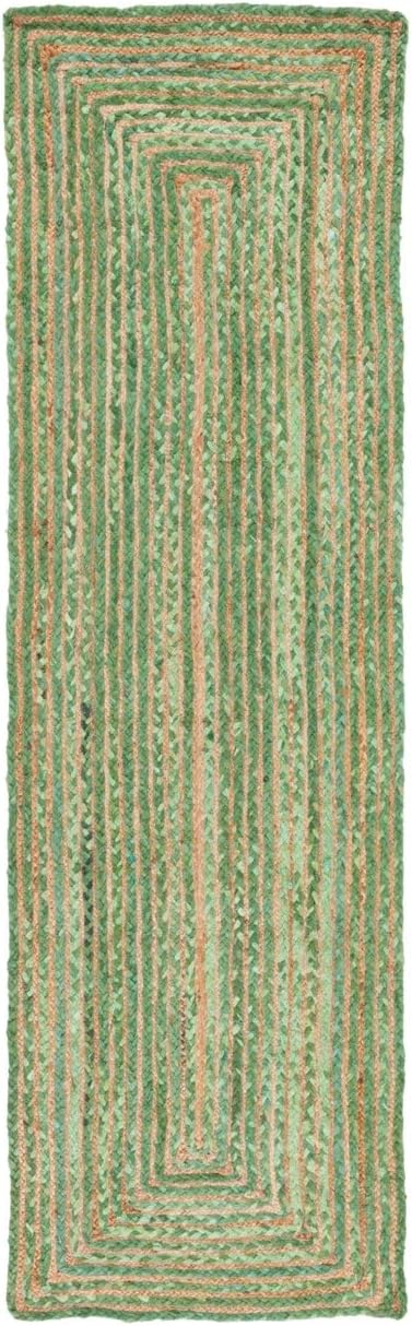 SAFAVIEH Area Rug 5x8 - Cape Cod Collection - Beige & Multi, Handmade Jute & Cotton, Woven Braided Design (CAP202B)