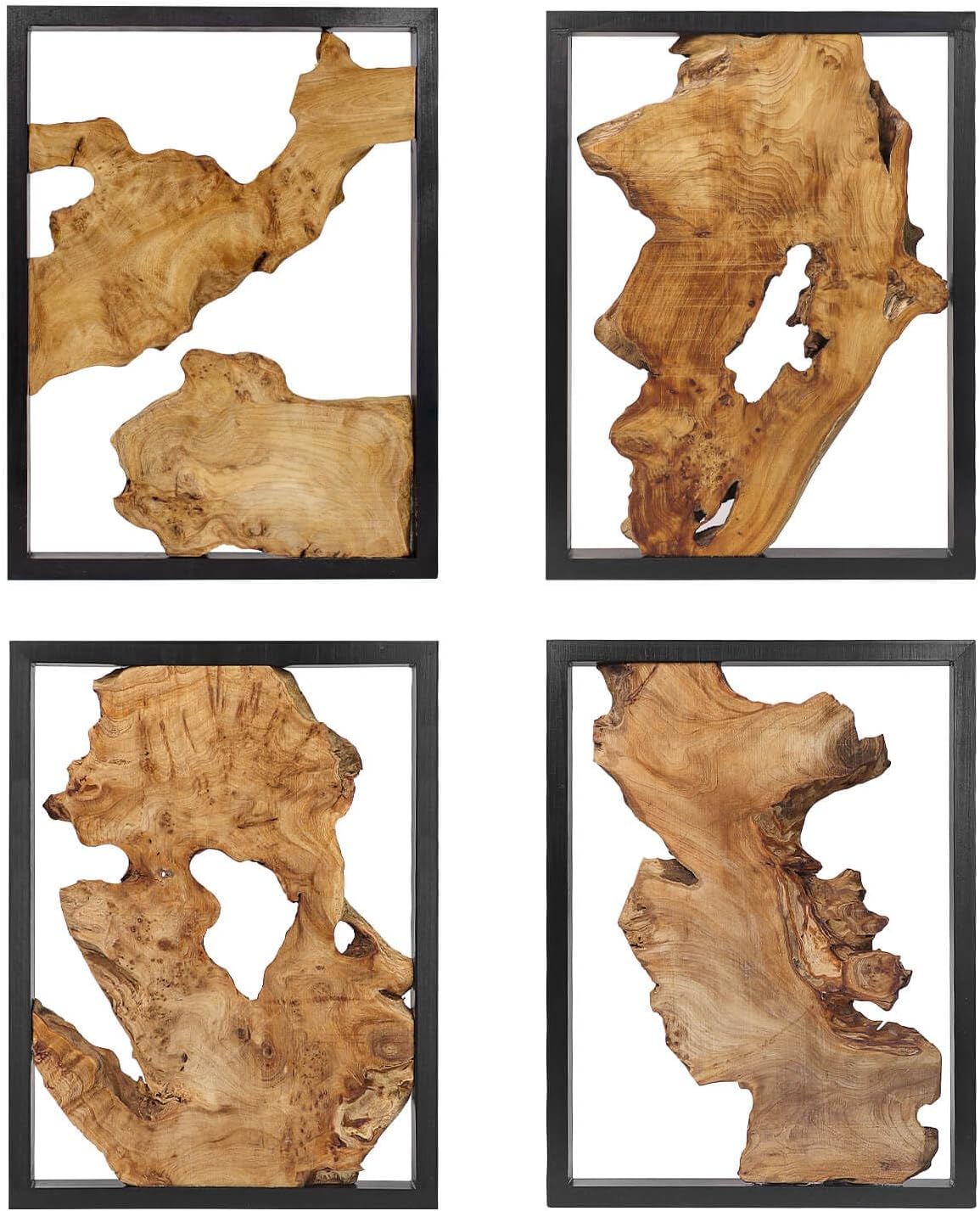 Modern Wood Wall Decor- Natural wood Handcrafted Rustic Charm for Your Home - Perfect for Living Room, Bedroom,Kitchen,or Office