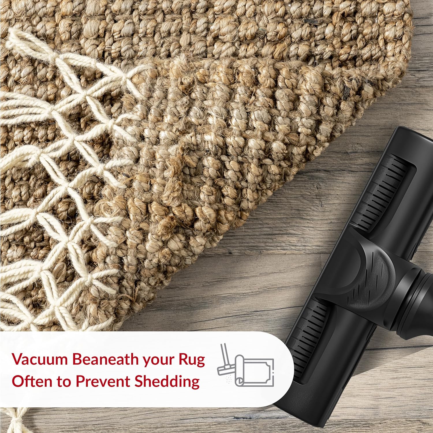 nuLOOM Raleigh Farmhouse Jute Tasseled Area Rug, 5x8, Natural